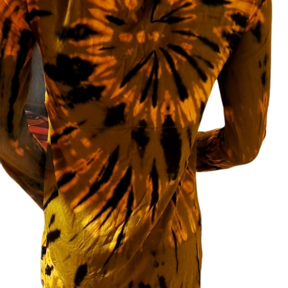 TIE DYE *5 Colors Avail* Rayon Stretch L/S Cardigan OS - Picture 6 of 8